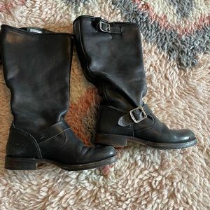 Frye black Veronica slouch boots